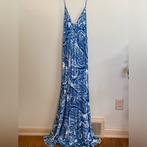 Dress blue and white